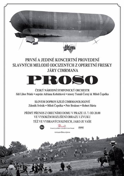 Melodie z Cimrmanovy operetní fresky Proso zazní i v kinech