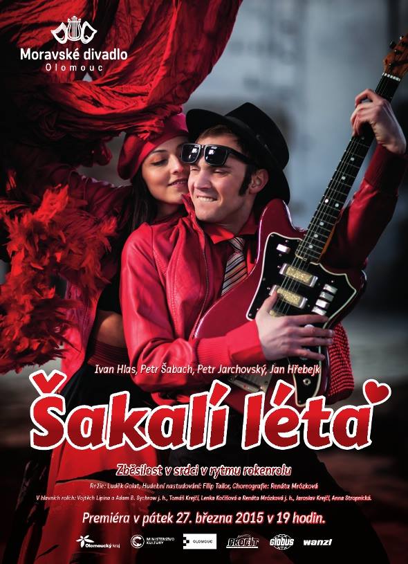 Rokenrolový muzikál Šakalí léta se z filmového plátna přesune na jeviště Moravského divadla Olomouc