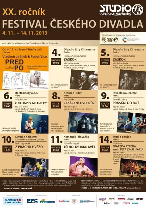Bratislava bude hostit jubilejní ročník festivalu českého divadla