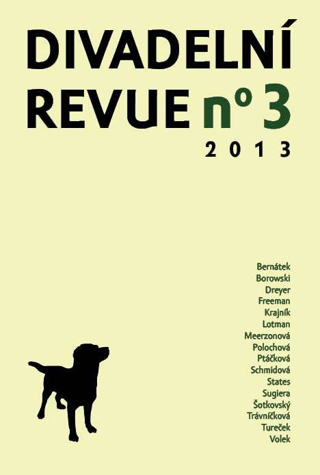 Nové číslo Divadelní revue 3/2013 o divadelní teorii