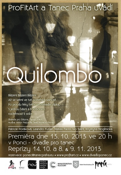Taneční projekt Quilombo přináší syrové argentinské tango  z ulice do divadelního prostoru divadla Ponec