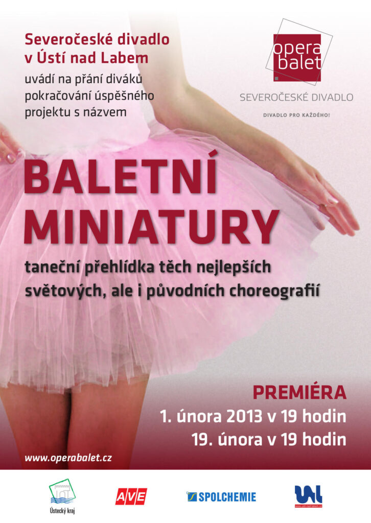Severočeské divadlo v Ústí n.L. chystá druhé Baletní miniatury