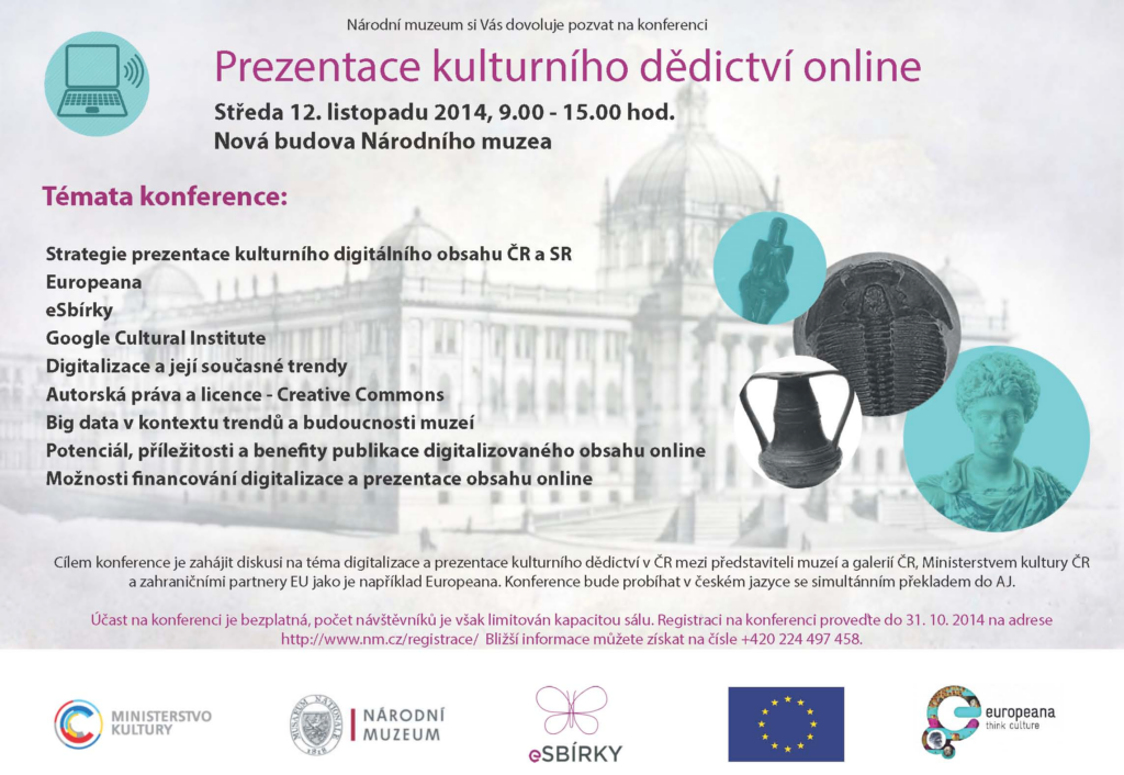 Pozvánka na konferenci: Prezentace kulturního dědictví online