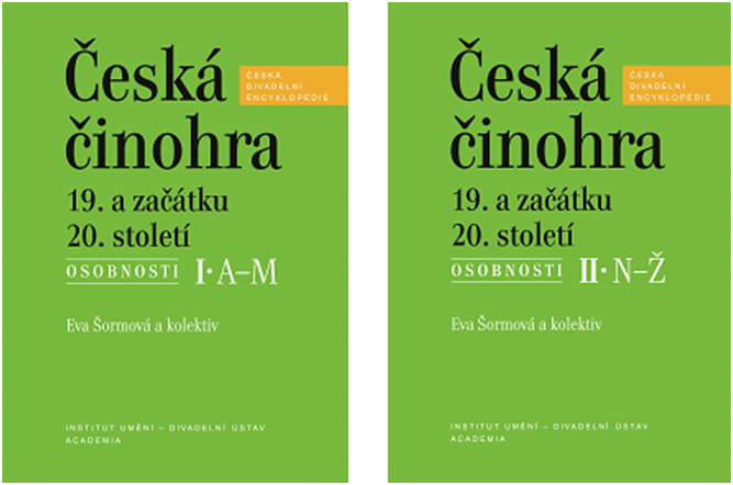 Publikace Česká činohra 19. a začátku 20. století – Osobnosti byla nominována na Cenu Divadelních novin 2016