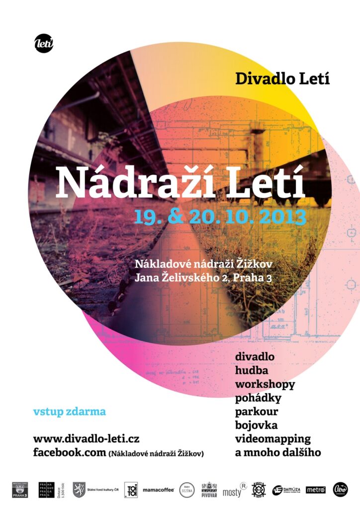 Nákladové nádraží Žižkov ožije festivalem Nádraží LETÍ