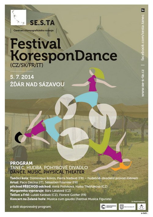 Festival KoresponDance ve Žďáru nad Sázavou zahájí Tančící kola