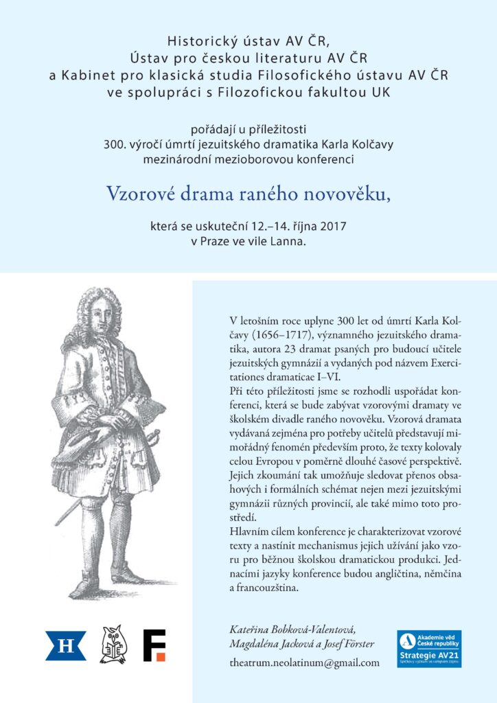 Konference: Vzorové drama raného novověku