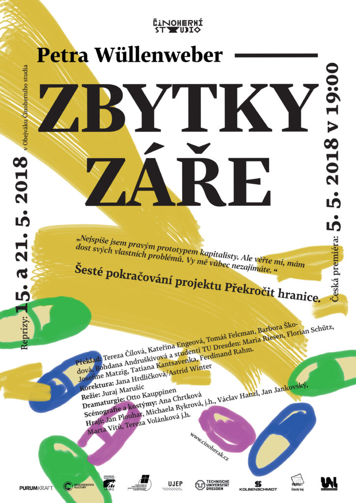 Konverzační komedie Zbytky záře završí druhou sezónu  projektu Překročit hranice V Činoherním studiu