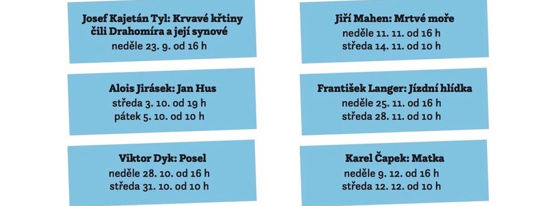 Pozvánka na inscenované čtení v rámci cyklu Hrdina v českém dramatu