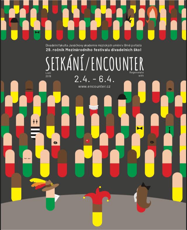 Mezinárodní festival divadelních škol SETKÁNÍ/ENCOUNTER se uskuteční ve dnech 2. – 6. dubna 2019