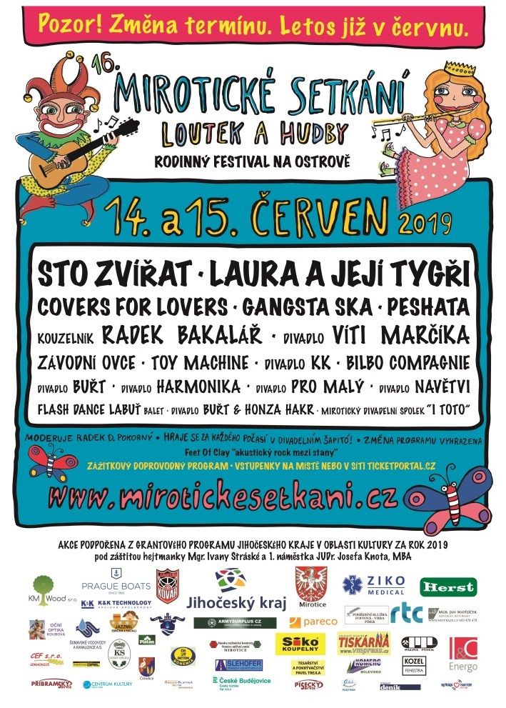 Festival Mirotické setkání loutek a hudby letos proběhne již v červnu