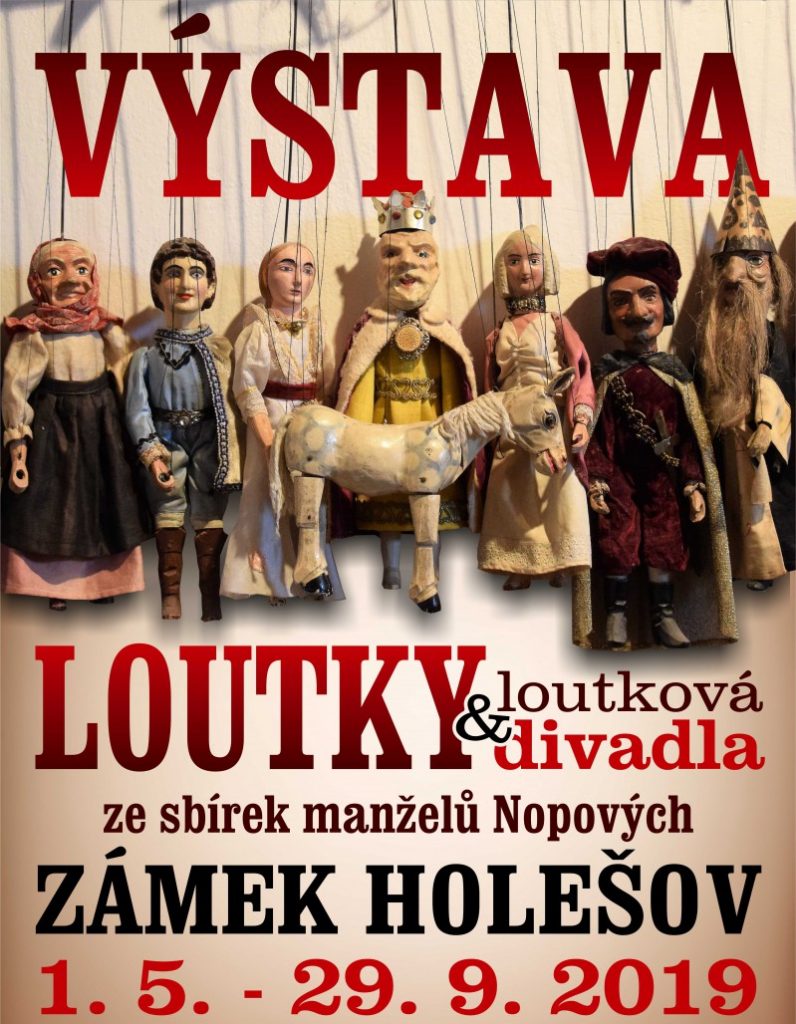 Historická loutková divadla a loutky budou k vidění na zámku v Holešově