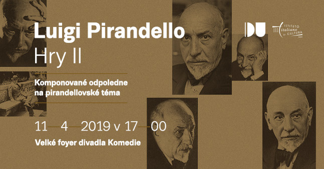 Pozvánka na slavnostní prezentaci publikace Luigi Pirandello: Hry II