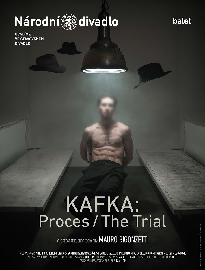 Balet Národního divadla uvede 13. června českou premiéru inscenace KAFKA: Proces