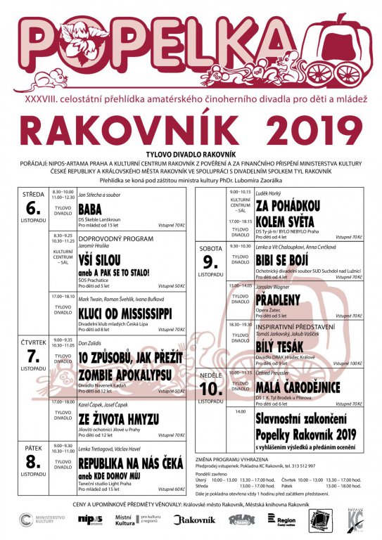 Popelka Rakovník 2019