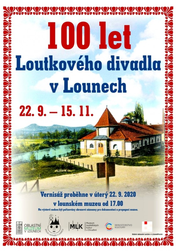 Pozvánka na výstavu: 100 let Loutkového divadla v Lounech