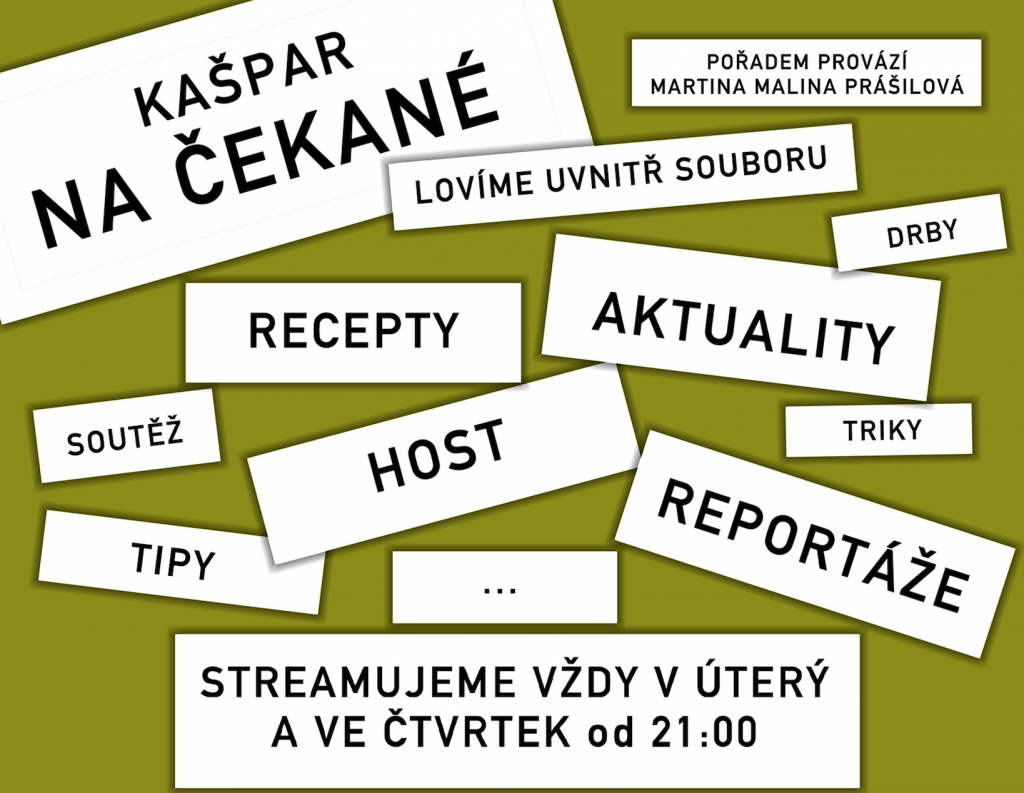 Kašpar připravuje stream Kašpar na čekané