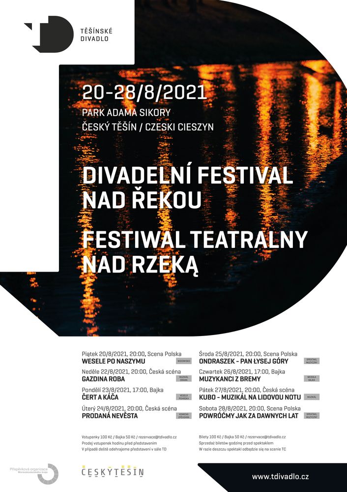 Těšínské divadlo připravuje na srpen divadelní festival Divadlo nad řekou