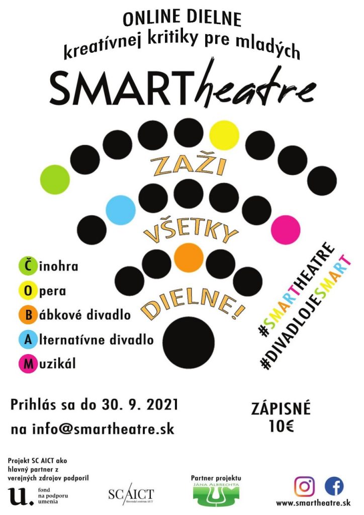 Pokračuje úspešný online projekt zameraný na mladého diváka – SMARTheatre