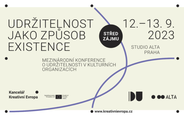 Kancelář Kreativní Evropa pořádá ve spolupráci s IDU a Studiem ALTA konferenci věnovanou udržitelnosti