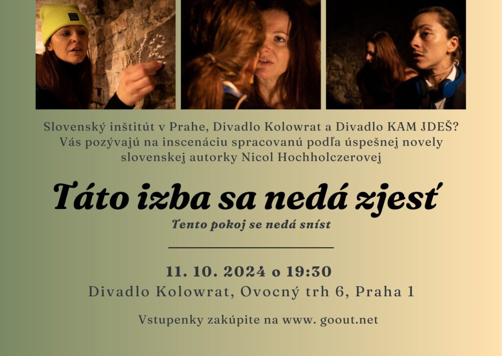 Tento pokoj se nedá sníst: Brněnská dramatizace úspěšné slovenské novely míří do Prahy