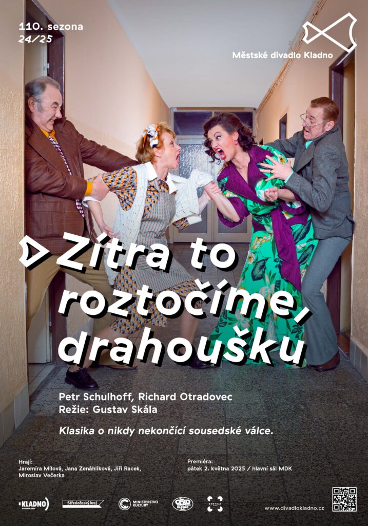 Městské divadlo Kladno uvede jako poslední premiéru v této sezóně adaptaci filmové komedie Zítra to roztočíme, drahoušku