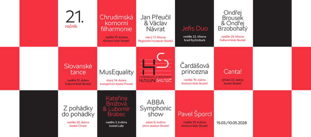 Festival Tomáškova a Novákova hudební Skuteč zahajuje předprodej vstupenek