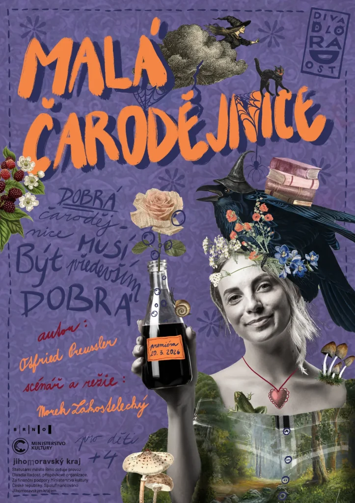 V brněnském Divadle Radost bude mít premiéru inscenace Malá čarodějnice, inspirovaná známou knihou Otfrieda Preusslera