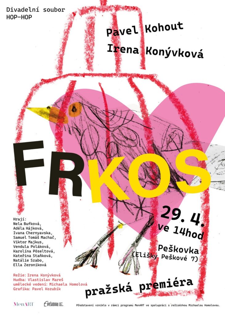 Talent, papír a ptačí perspektiva. Akademie MenART uvádí premiéru autorské inscenace souboru HOP HOP